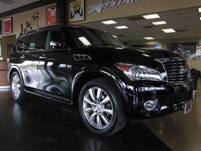 12 qx 56 awd black dvd player navigation back up camera only 16k