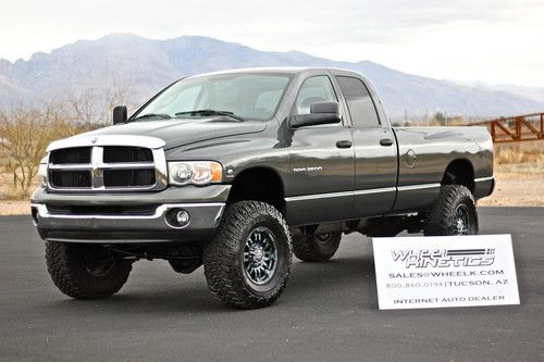 2003 dodge ram diesel 4x4 laramie leather 4wd 5.9l cummins lifted 37s huge!