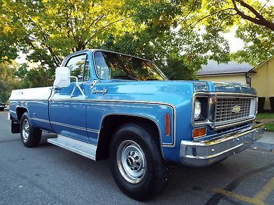 Beautiful survivor 1974 chevrolet c10 cheyenne super one owner 61k actual nice !