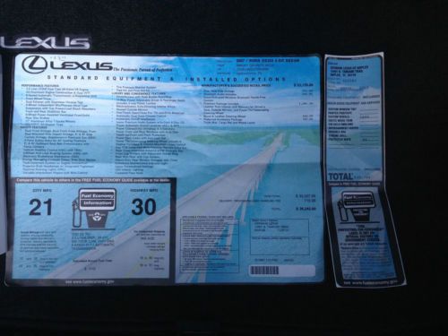 2007 Lexus ES350 Base Sedan 4-Door 3.5L Premium Pkg Chrome Wheels, US $19,499.00, image 16