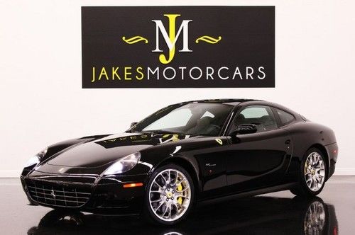 2008 ferrari 612 scaglietti oto, glass roof, hgt2 package, black/black, 1-owner!