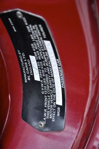 1979 MG MGB Roadster ONE OWNER ALL ORIGINAL 37,000 miles Runs and Drives GREAT!, image 19