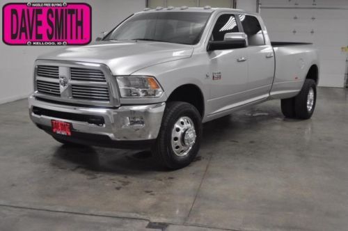 2012 silver dually crew 4wd diesel long box heated leather sunroof nav rearcam!!