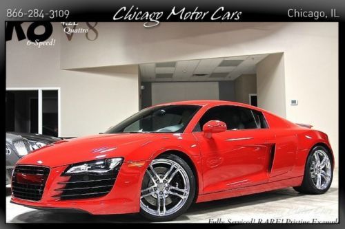 2009 audi r8 4.2l coupe $131k + msrp enhanced leather carbon trim bang&amp;olufsen!