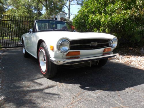 Rare florida 1973 triumph tr6 roadster w/hardtop rust free fully restored