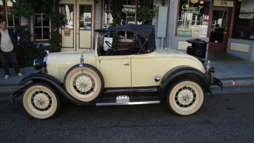 1929 ford model a roadster shay reproduction rare automatic only 5,777 miles