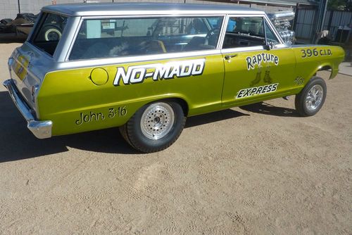 1964 nova wagon gasser roller body rod hotrod project