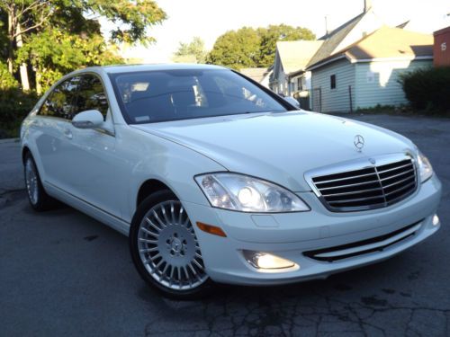 2007 mercedes-benz s550 alpine white on black