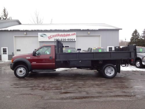 2006 ford f-450 14ft flat bed w/rear lift. manual trans, pto 1 owner 40k miles!