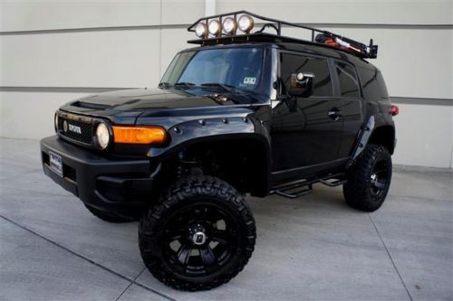 Custom lifted 08 toyota fj cruiser blk/blk xd series pioneer safari roof rack