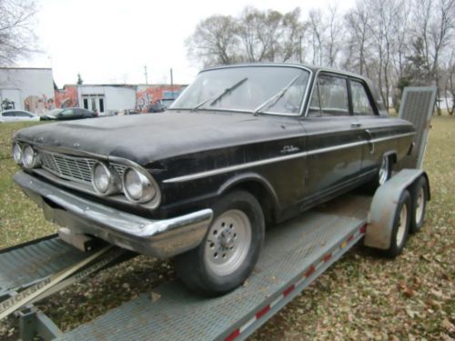 1964 Ford Fairlaine 2 dr post with buckets & consol, image 4