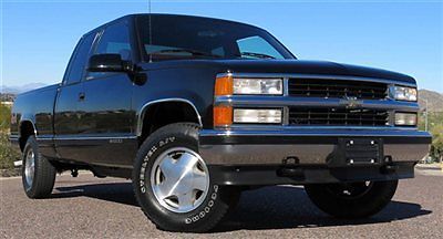 No reserve 1997 chevy 1500 ext cab 3rd door 4x4 shorty 1 ownr immaculate low mls