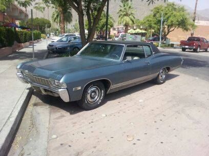 1968 caprice coupe, 96k, so cal black plate car. zero rust! stored 23 yrs.