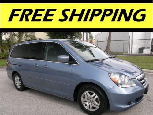 2005 honda odyssey ex-l,leather,dvd,power doors,warranty,see video,free shipping
