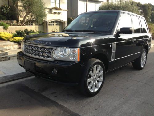 Range rover supercharged - immaculate cond.  low miles rear dvd black piano wood