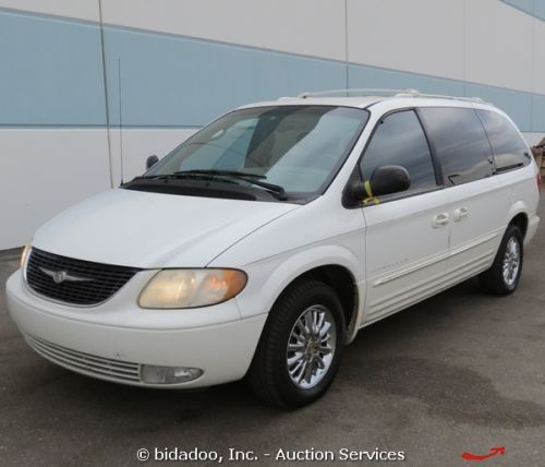 2001 chrysler town &amp; country mini van v6 leather seats locks windows