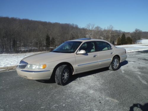 2001 lincoln continental sedan runs great clean carfax fast luxurious no reserve