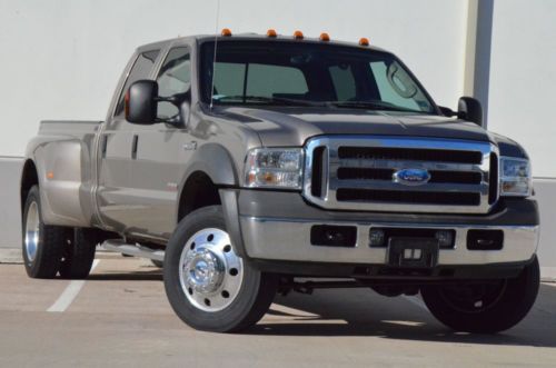 2005 ford f-550 f-350 lariat crew diesel 4x4 dually truck 62k low miles clean