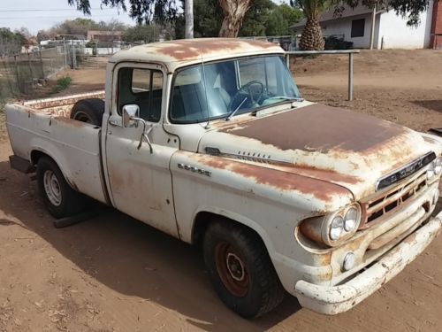 1959 Dodge D100 Sweptline Rat Rod Shortbed Hemi Mopar Lil Red Express, image 2