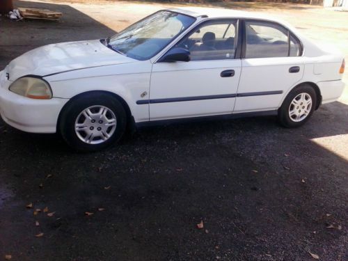 White 1997 honda civic lx