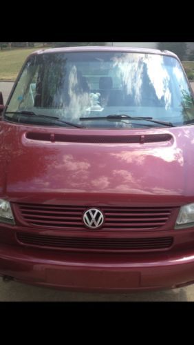 2003 german vw volkswagen eurovan gls minivan van colorado red pearl seats 7 fun