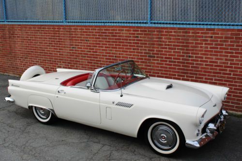 Restored black plate p-code thunderbird with porthole hardtop. 312 cid motor.