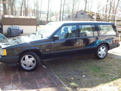 1993 volvo 940 turbo wagon project runs drives needs work black /gray leather nr