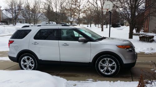 2011 ford explorer limited fwd silver w/black interior, 3.5l v6  6 speed auto