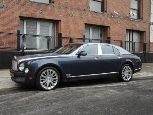2013 two-toned bentley mulsanne finished in fountain blue over meteor