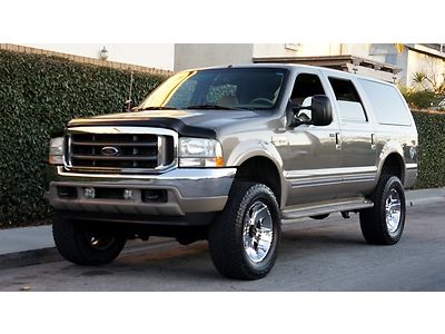 Excursion hard loaded-limited lift'd 7.3l powerstroke tv/dvd heat'd seats mint!