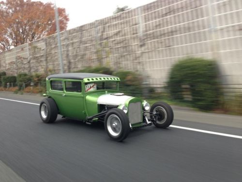 1929 ford chopped sedan steel body all custom street rod show car no rat