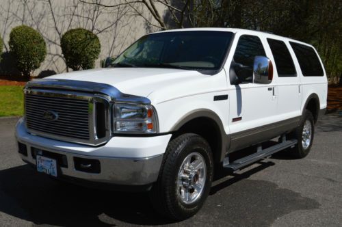 2004 ford excursion eddie bauer 6.0l powerstroke diesel 4wd leather dvd low mile