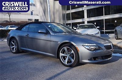 Bmw 650 convertible cpo certified warranty nav sport loaded low miles