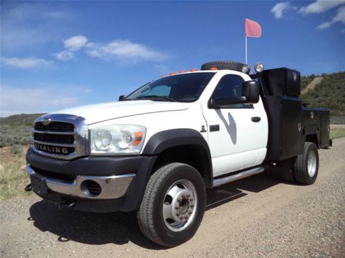 2008 dodge ram 4500 bullet sterling 4x4 utility truck cummins diesel 6 spd