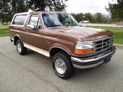 1993 bronco only 61k actual miles! one owner! survivor! 5.8 liter v8 tow packge