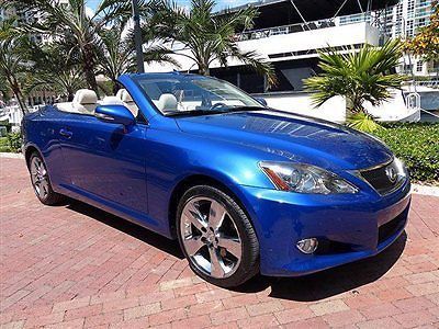 Florida 1 owner carfax certified 2010 lexus is 250 convertible rare color ez buy