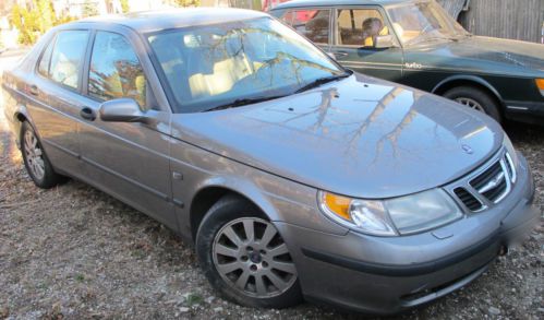 2003 saab 9-5 162k rose quartz tan leather at needs engine - mechanic&#039;s special