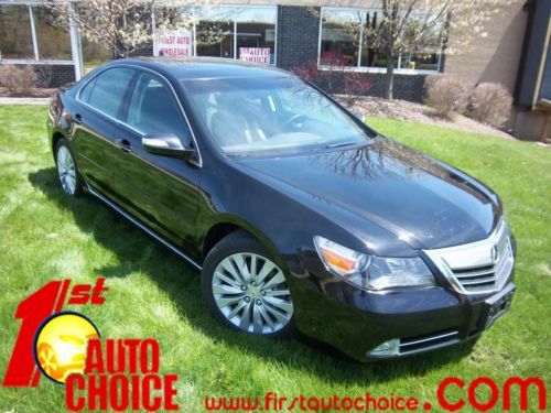 2011 acura rl technology pkg black on black navigation, bose sound, awd xenon