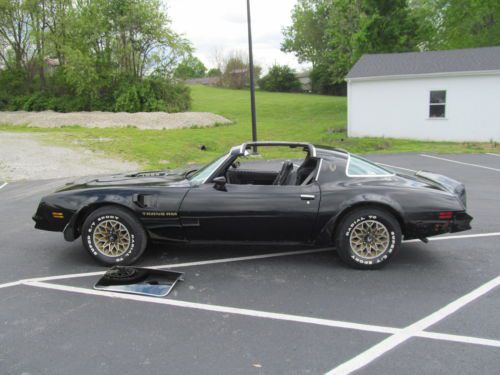 1977 pontiac trans am t/top black black