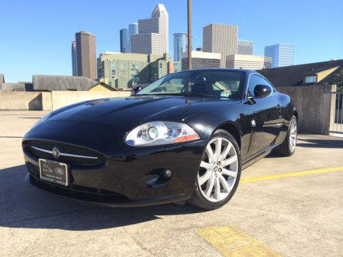 2007 jaguar xk coupe 2-door 4.2l sport black very clean touchscreen gps jag xk8