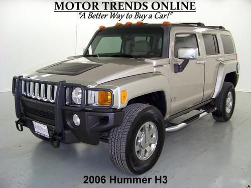 X 4x4 navigation sunroof luxury pkg htd seats brushguard 2006 hummer h3 54k