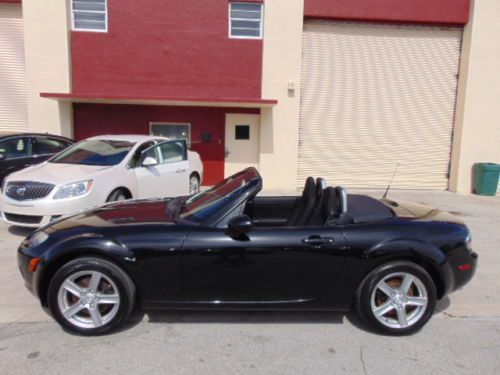 2007 mazda mx-5 miata convertible roadster *triple black* 5-speed stick -