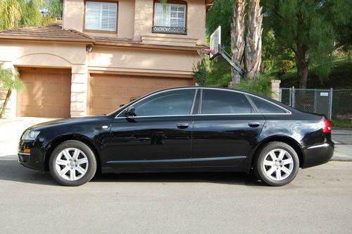 2006 audi a6 premium 3.2l black/black wood trim