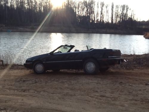 Fantastic project car - 1991 chrysler lebaron convertible, loaded! no reserve!!