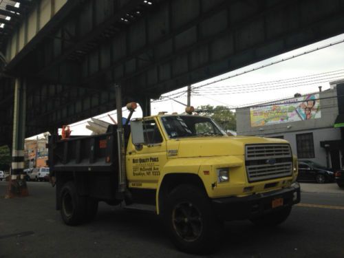 1991 ford f600 base 6.6l dump truck