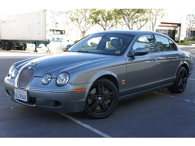 2006 jaguar s-type r supercharged navi warranty leather 410hp gray extra clean!