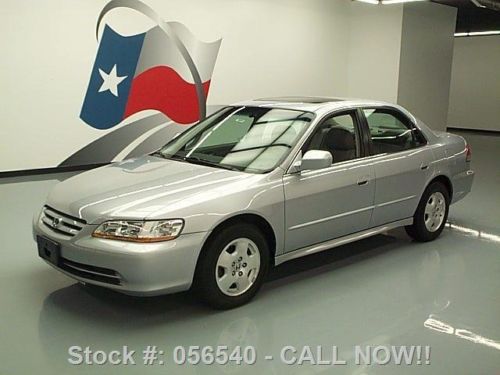 2002 honda accord ex v6 sedan auto sunroof leather 48k texas direct auto