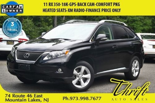 11 rx 350-18k-gps-back cam-heated seats-xm radio-finance price only