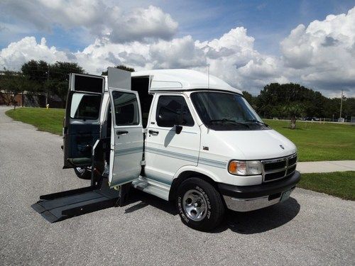 1995 dodge ram handicap wheelchair lift power ramp fl van no rust