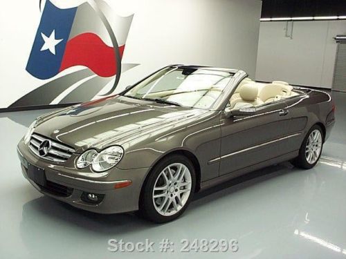 2008 mercedes-benz clk350 cabriolet htd seats nav 38k texas direct auto